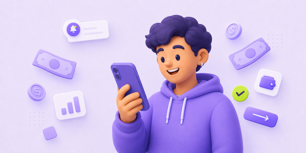 Una persona usa la app de Pipol desde su celular